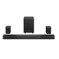 Hisense - 5.1.2 CH AX Series Dolby ATMOS  Soundbar with Wireless Rear Satellite Speakers & Wirele... - Large Front