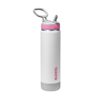 Takeya - Sport 22-oz. Soft-Touch Leakproof Water Bottle with Straw Lid - Pure Era - Large Front