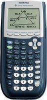 Texas Instruments - TI-84 Plus Graphing Calculator - Blue - Large Front