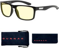 GUNNAR - Intercept  Computer Glasses with Blue Light Reduction , Amber Lenses  - Onyx - Onyx - Large Front