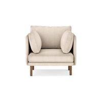 Burrow - Modern Field Armchair - Oatmeal - Large Front