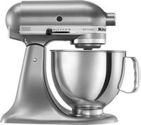 KitchenAid - Artisan Series 5 Quart Tilt-Head Stand Mixer - KSM150PSCU - Contour Silver - Large Front