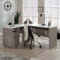 Sauder - East Rock L-Desk Ao A2 - Ashen Oak - Large Front