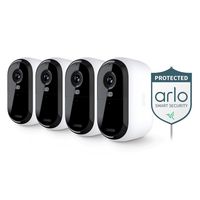 Arlo - Essential 4-Camera Outdoor Wireless 2K Security Camera (2nd Generation) with Yard Sign - W... - Large Front