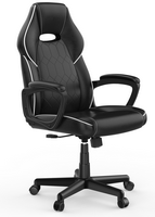 ACGAM - Ergonomic Gaming Chair with PVC Leather, Lumbar Support, Headrest, 360° Swivel, Adjustabl... - Large Front