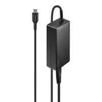 Insignia™ - 100W 4 ft. Laptop Power Adapter for USB-C Devices - Black - Large Front