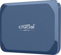 Crucial - X10 2TB External USB-C SSD - Blue - Large Front