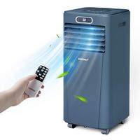 Costway 6000 BTU Portable Air Conditioner Cools up to 350 sq.ft w/ Remote Control 3-in-1 Air Cool... - Large Front