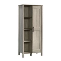 Sauder - Spring Maple Sliding Door Storage Cabinet - Large Front