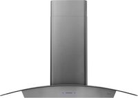 Zephyr - 30 inches - Convertible - Wall Range Hood - Black Stainless Steel - Large Front