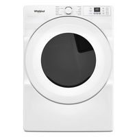 Whirlpool - 7.4 Cu. Ft. Stackable Gas Dryer with Wrinkle Shield Option - White - Large Front