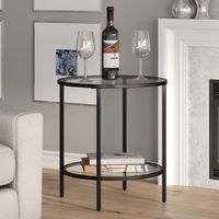 Camden&Wells - Laurita Side Table - Obsidian - Large Front