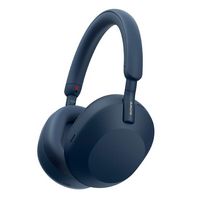 Sony - WH1000XM5 Wireless Noise-Canceling Over-the-Ear Headphones - Blue - Large Front