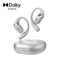 Shokz - OpenFit 2+ Open-Ear True Wireless Bluetooth Earbuds - Gray - Large Front