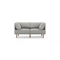 Burrow - Contemporary Range 2-Seat Sofa - Stone Gray - Large Front