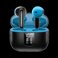 H2O Audio - RIPT-LITE Wireless Earbuds with Active Noise Cancellation - Black - Large Front