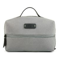 Bugatti - Reborn Collection - Toiletry bag - RPET Polyester - Gray - Large Front