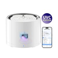 Petkit - Eversweet 3 Pro Wifi Stainless Water Fountain with Wireless Pump/UVC, Ultra Quiet operat... - Large Front