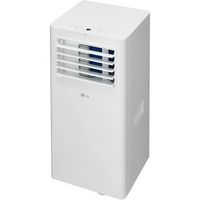 LG - 150 Sq. Ft. Portable Air Conditioner 5,100 BTU - White - Large Front