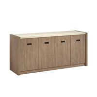 Sauder - Dixon City Office Storage File Credenza - Brushed Oak - Large Front