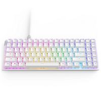 NZXT - Function 2 - MiniTKL Wired Optical Gaming Keyboard - White - Large Front