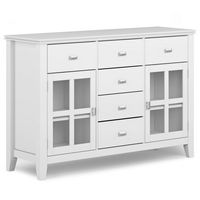 Simpli Home - Artisan Sideboard Buffet - White - Large Front