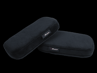 Arozzi - Memory Foam Armrest Pads - Black - Large Front