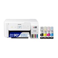 Epson - EcoTank ET-2800 Wireless All-in-One Supertank Inkjet Printer - White - Large Front