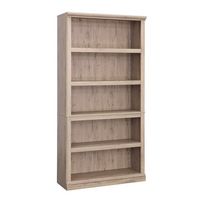 Sauder - 5-Shelf Display Bookcase w/ 3 adjustable Shelves - Laurel Oak - Large Front