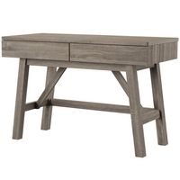 Linon Home Décor - Tennyson Two-Drawer Desk - Gray - Large Front