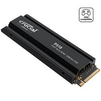 Crucial - P310 1TB Internal SSD PCIe Gen 4 x4 NVMe M.2 with Heatsink for PS5 - Large Front