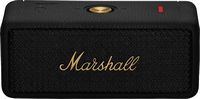 Marshall - Emberton II Portable Bluetooth Speaker - Black/Brass - Large Front