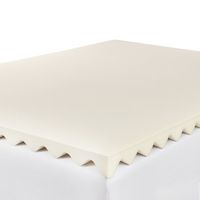 Serta - Comfort Boost 2.5-inch Memory Foam Mattress Topper Twin XL - off-white - Large Front