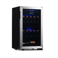 NewAir - Freestanding 28 Bottle Dual Zone Compressor Wine Fridge with Adjustable Racks and Exteri... - Large Front