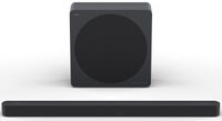 TCL - A65K 3.1.2 Channel Designer Series Sound Bar System with Wireless Subwoofer - Black - Large Front