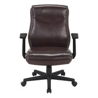 Office Star Products - Mid Back Managers Office Chair - Chocolate - Large Front