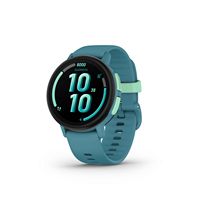 Garmin - Bounce 2 GPS Kids Smartwatch 43mm Fiber-reinforced polymer - Turquoise - (2025) - Large Front