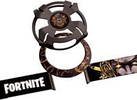 Woojer - Fortnite Strap 3 Ring, Armor & Belt Style-set - Midas Edition - Black, Golden - Large Front