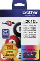 Brother - LC2013PKS Standard-Yield 3-Pack Ink Cartridges - Cyan/Magenta/Yellow - Large Front