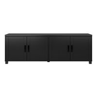 CorLiving - Virlomi Collection TV Stand with Enclosed Cabinets for Most TVs up to 85