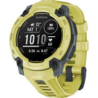 Garmin - Instinct E GPS Smartwatch 45 mm Fiber-reinforced Polymer - Electric Lime with Electric L... - Large Front