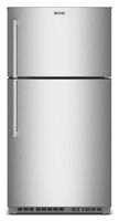 Maytag - 33 in. Wide 21 cu. ft. Top-Freezer Refrigerator with Factory-Installed Ice Maker - Finge... - Large Front