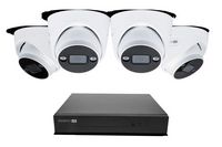 Swann - AdvancedX Wired NVR 4K Security Camera System, 8 CH, 4 PoE Dome Cameras Outdoor, 1TB, Nig... - Large Front