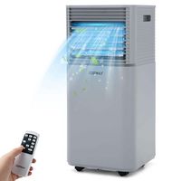 Costway 5000 BTU Portable Air Conditioner Cools up to 230 sq.ft 3-in-1 Air Cooler w/Dehumidifier ... - Large Front