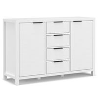 Simpli Home - Hollander Sideboard Buffet - White - Large Front