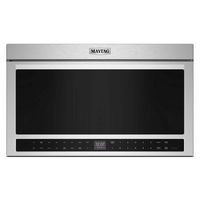 Maytag - 1.1 Cu. Ft. Flush Mount Over-the-Range Microwave with Sensor Cooking and Toaster Oven - Large Front