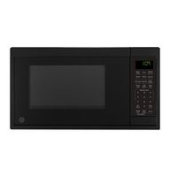 GE - 0.9 Cu. Ft. Countertop Microwave with Convenience Cooking Controls - Black - Large Front