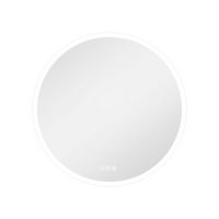 LOVMOR - 36 x 36 Inches Round Tempered Glass LED Bathroom Mirror with Anti-Fog & 3-Color Dimmable... - Large Front