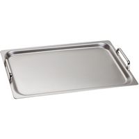 TeppanYaki Style Griddle for Thermador Freedom Induction Cooktop - Stainless Steel - Large Front