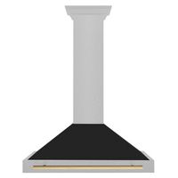 ZLINE DuraSnow - 35 inches - Convertible & Convertible - Wall Range Hood - DuraSnow Stainless Steel - Large Front